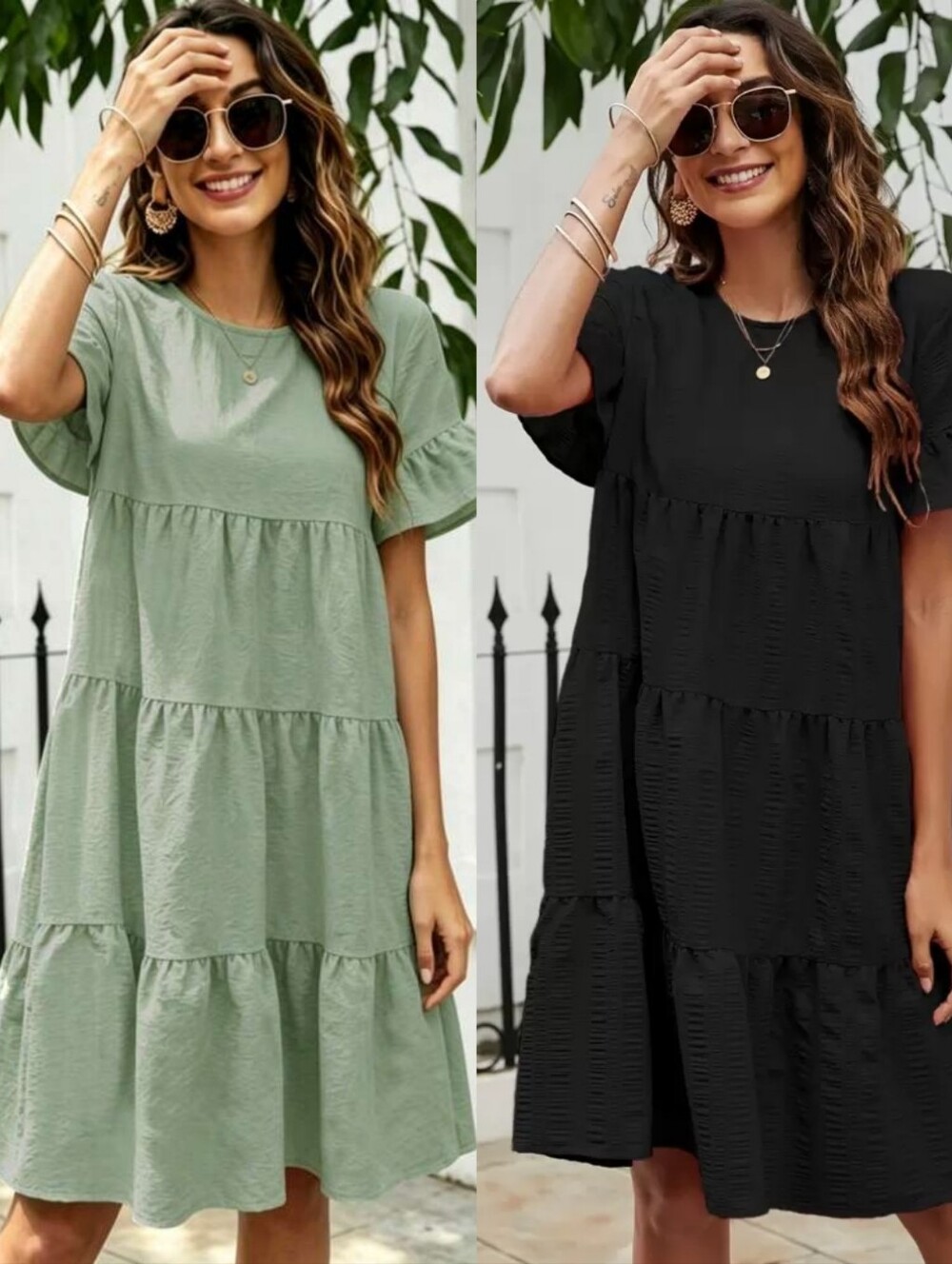 *Set Of 2* Shein Short Sleeve Midi Dresses | Size Large
